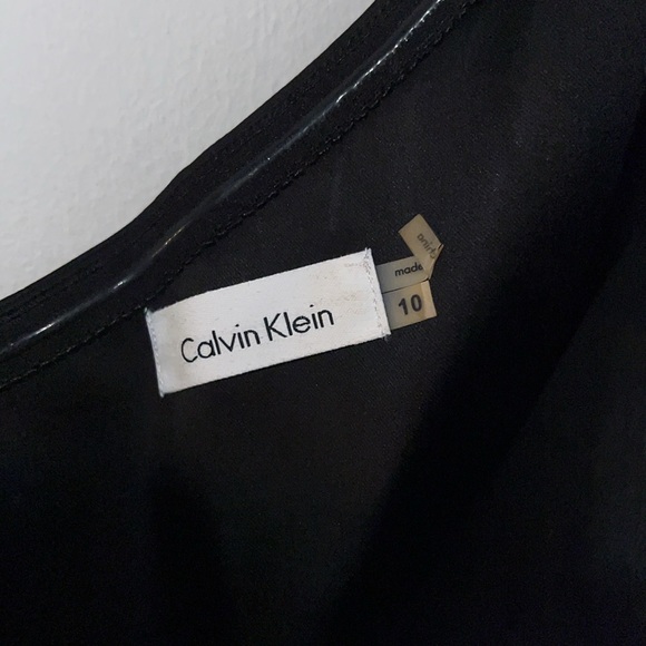 Black Calvin Klein one shoulder dress Size 10 Worn once, great condition - Picture 2 of 7